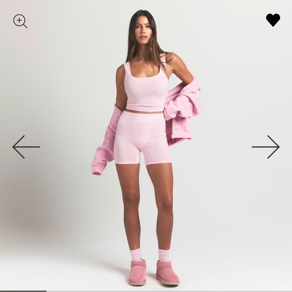 SKIMS Other - 🍒 NWT SKIMS COTTON RIB BOXERS IN CHERRY BLOSSOM SIZE MED